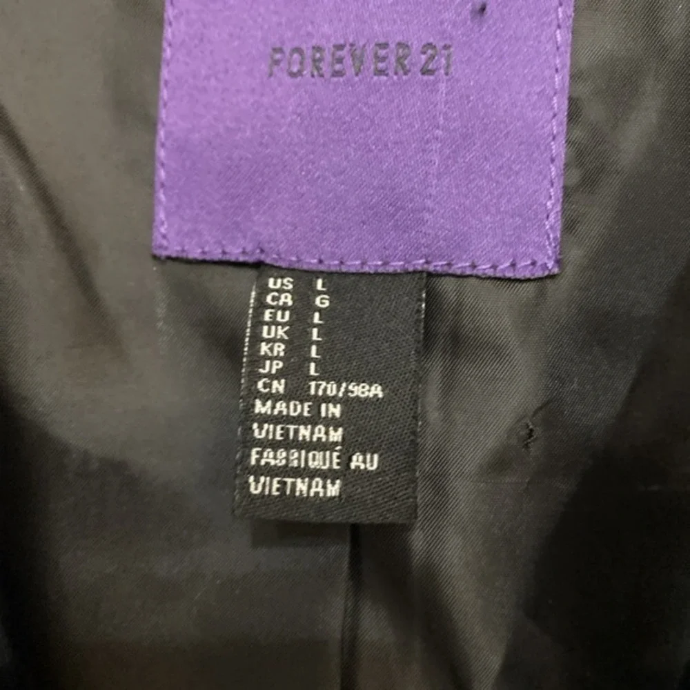 Forever 21 Vintage Style Whimsical Short Gray Bollero Jacket L Zip Wrist 3789 - Picture 2 of 15